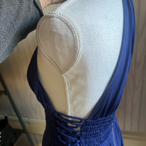 Express Royal Blue Backless Dress - Picture 3 of 8